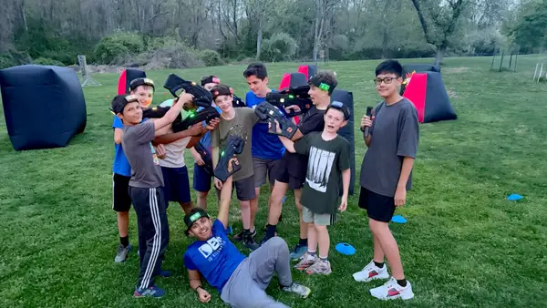 Teen birthday party – backyard laser tag in West Chester, PA